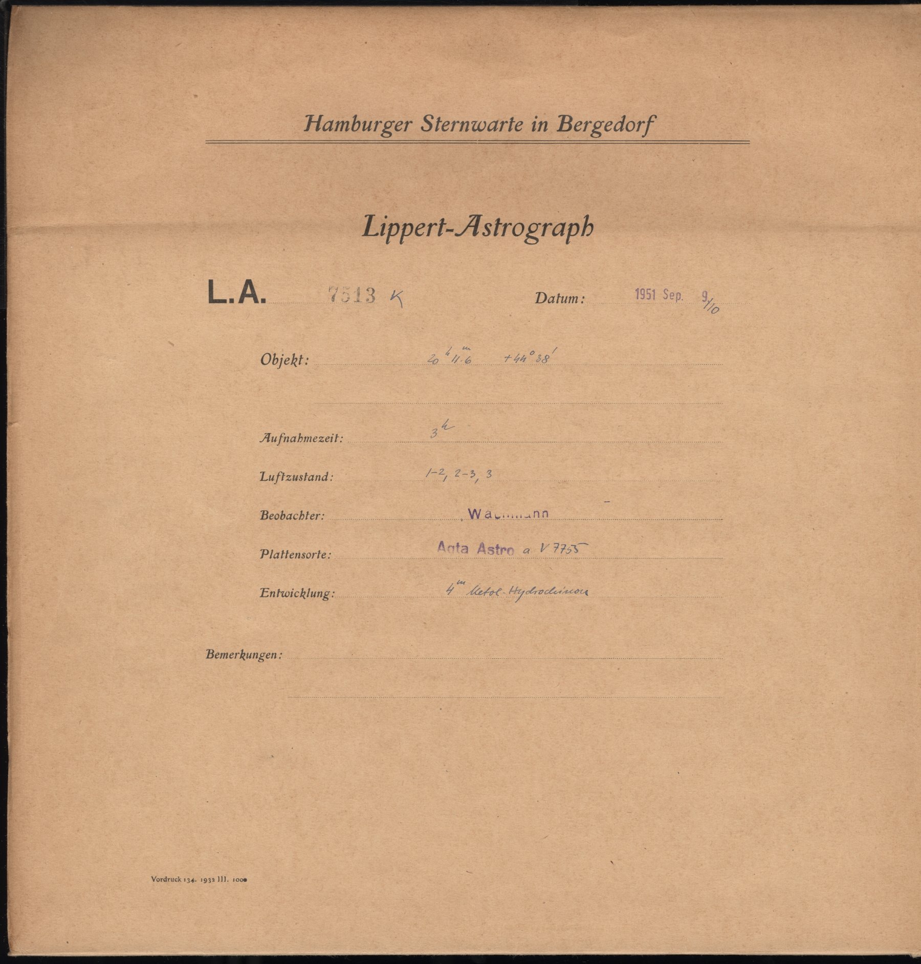 Plate envelope