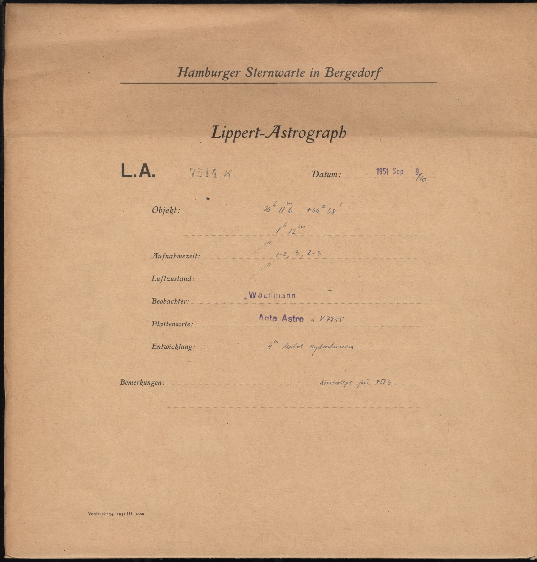 Plate envelope