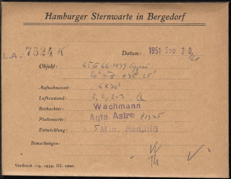 Plate envelope