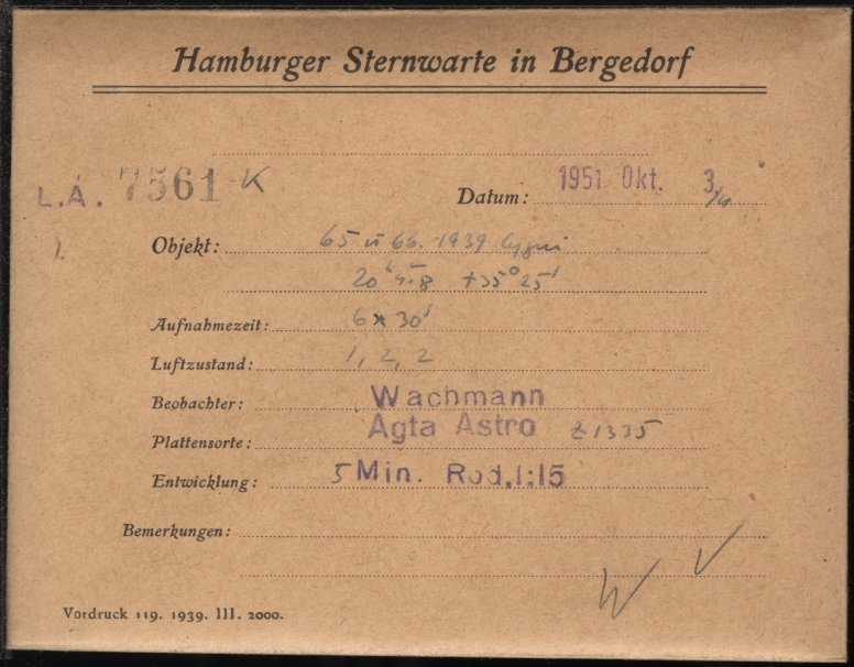 Plate envelope
