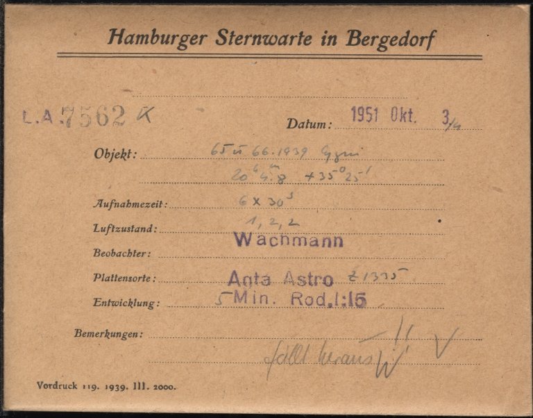 Plate envelope