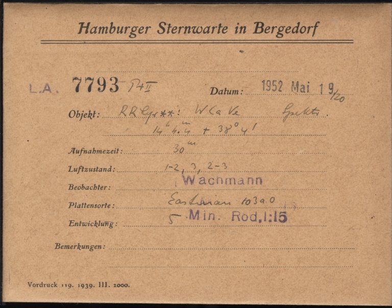 Plate envelope