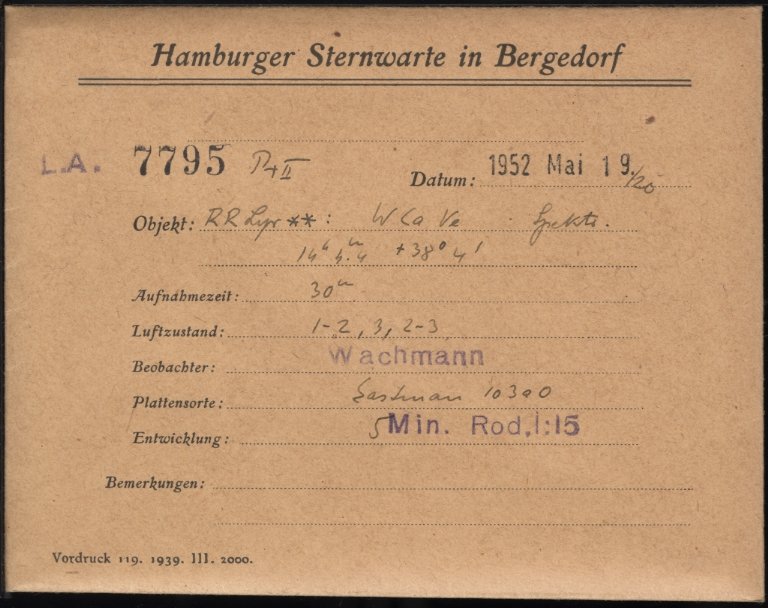 Plate envelope
