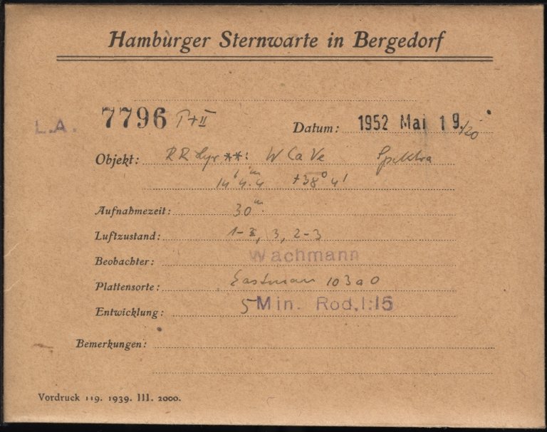 Plate envelope