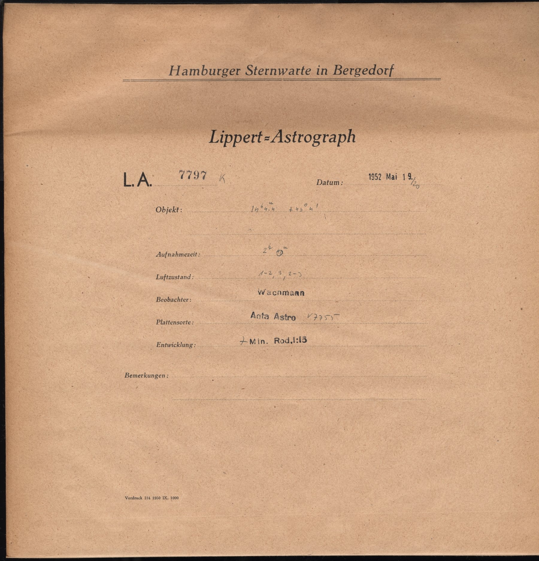Plate envelope