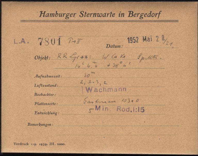 Plate envelope