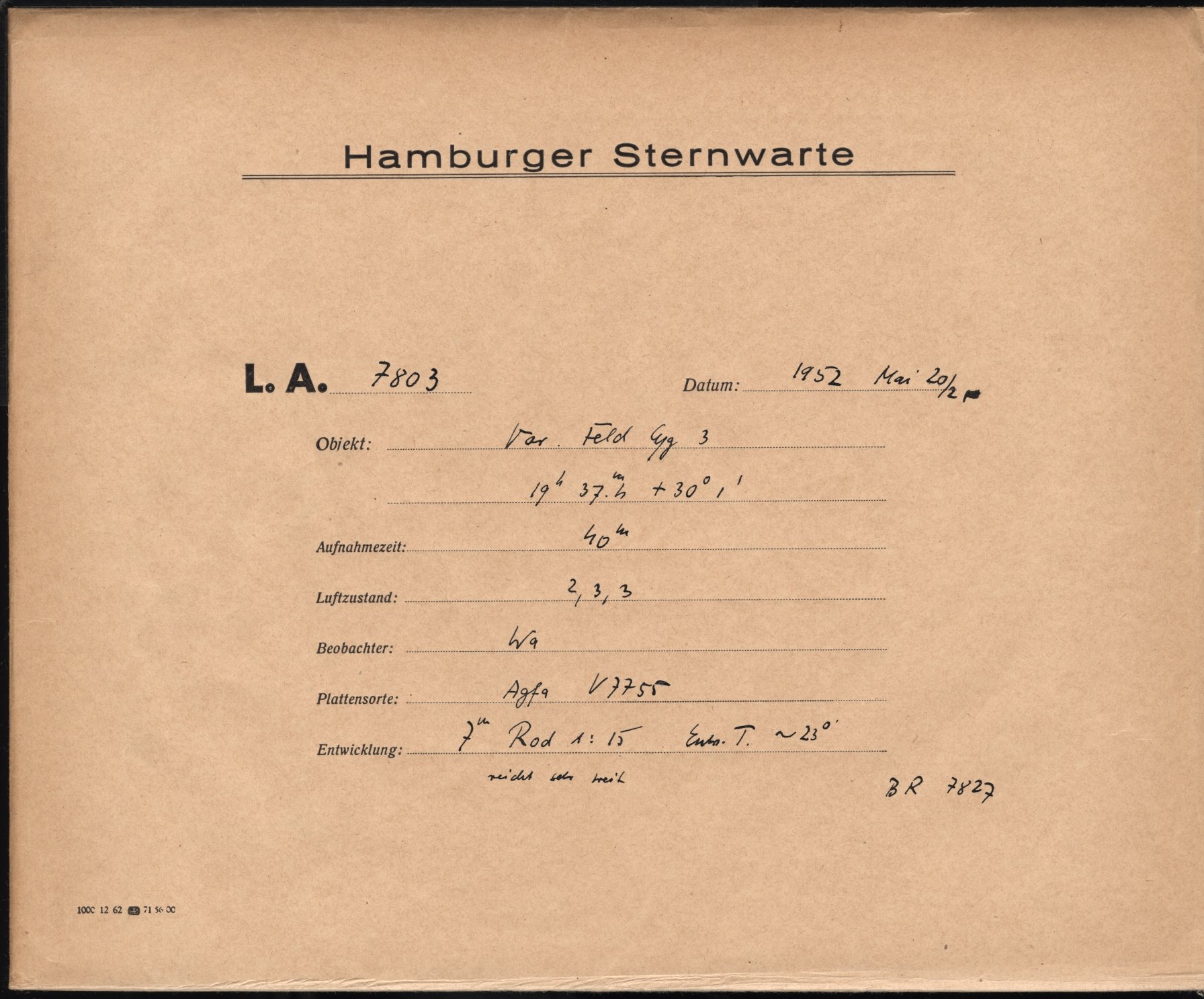 Plate envelope