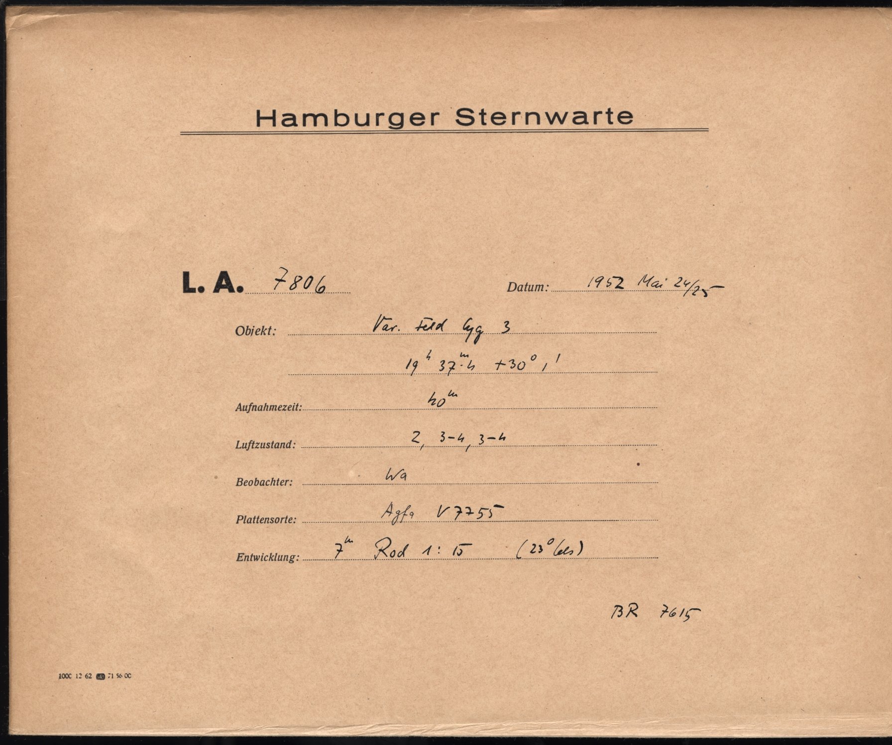 Plate envelope