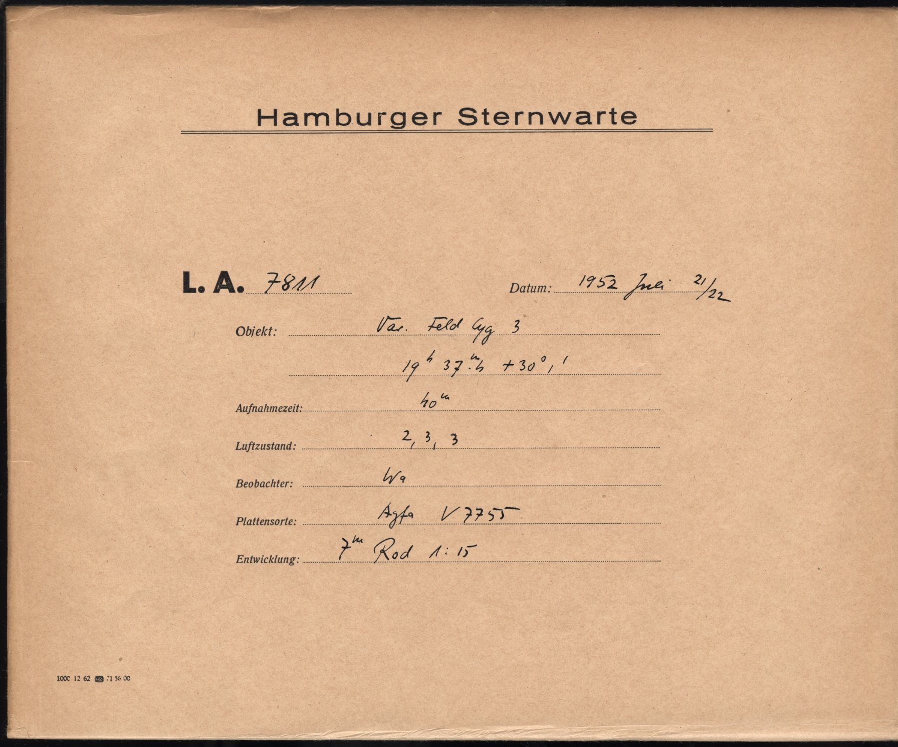 Plate envelope