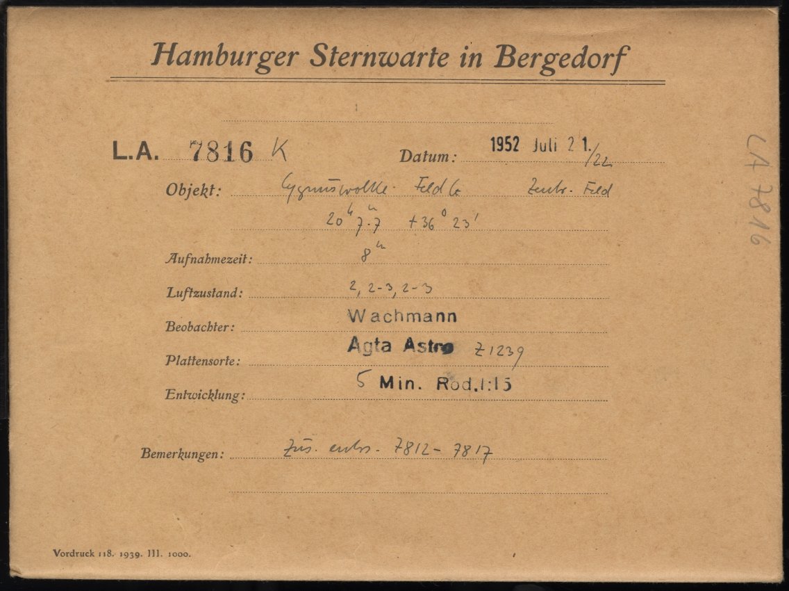 Plate envelope