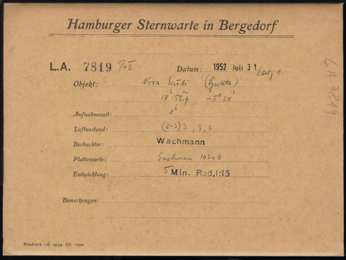 Plate envelope