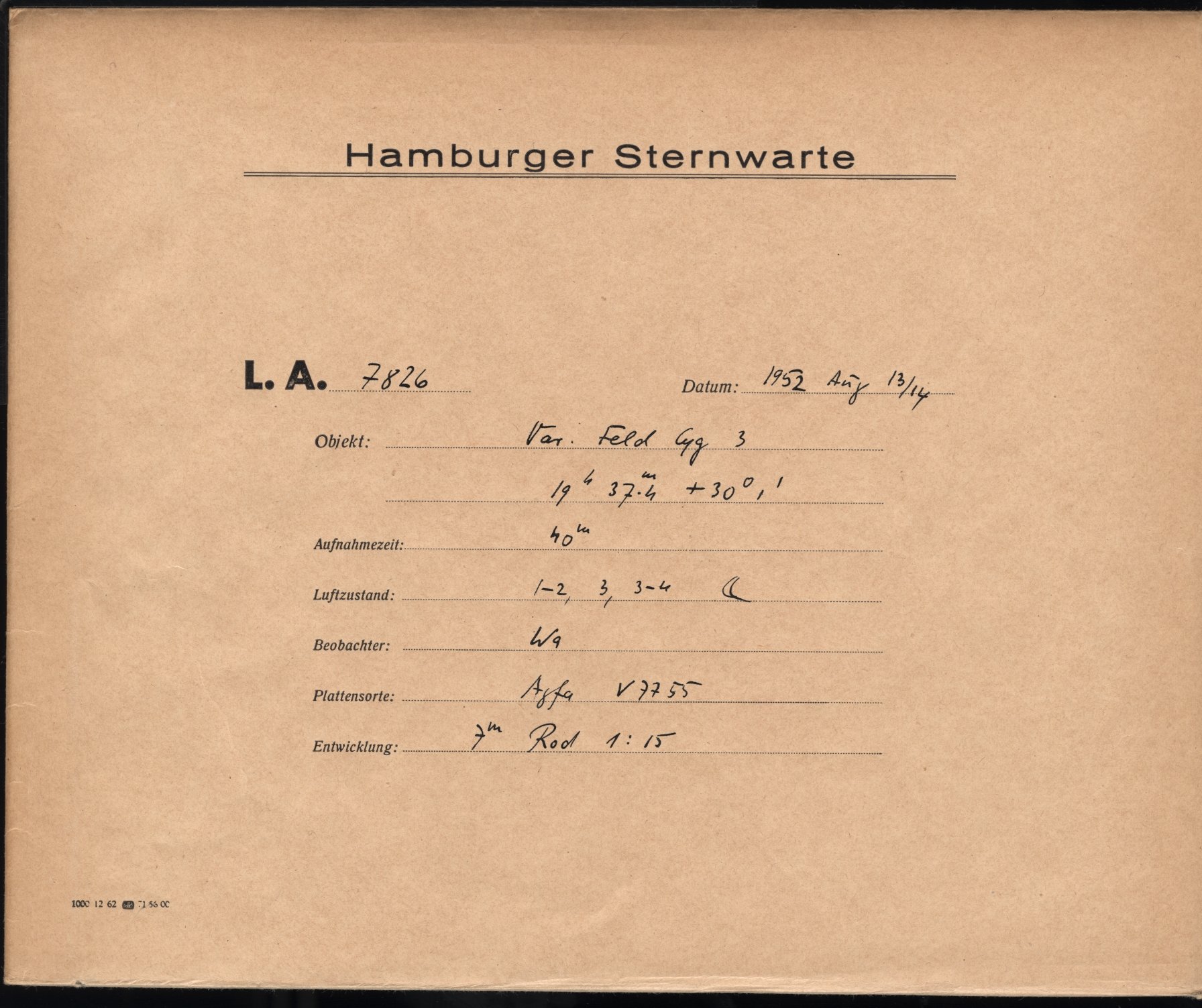 Plate envelope