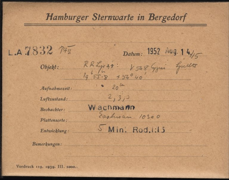 Plate envelope