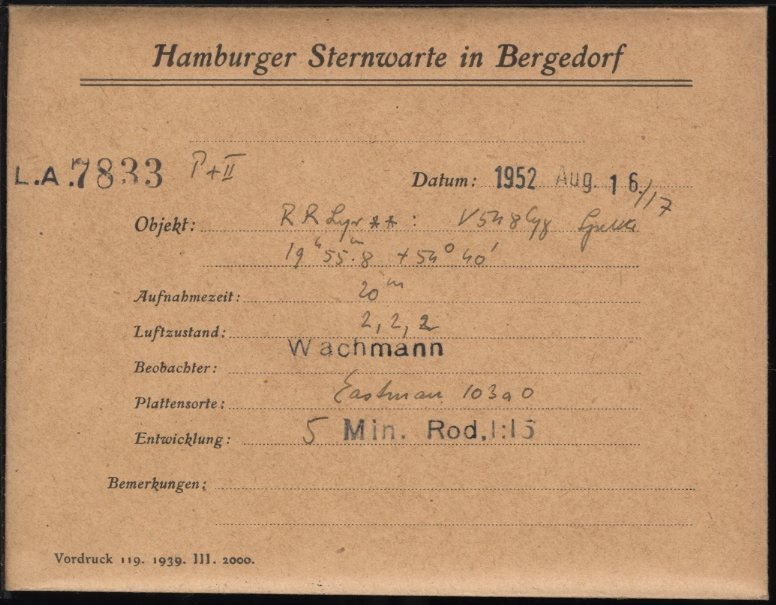Plate envelope