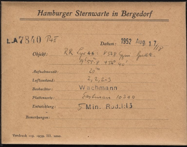 Plate envelope