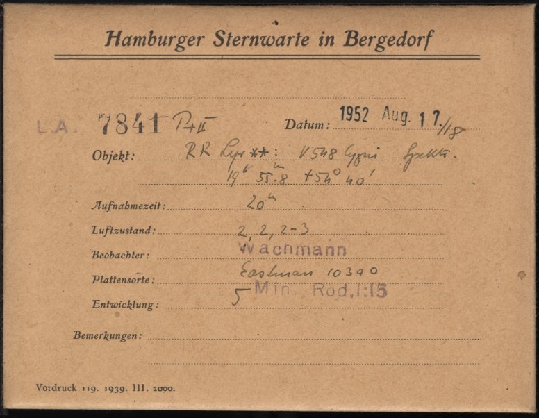 Plate envelope