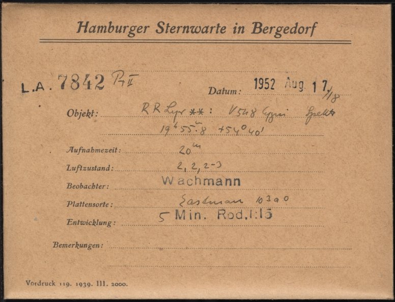 Plate envelope