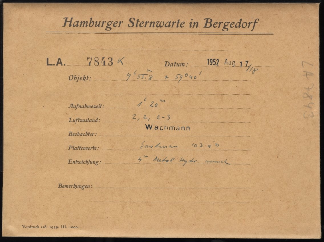 Plate envelope