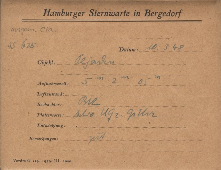 Plate envelope