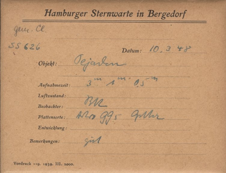 Plate envelope