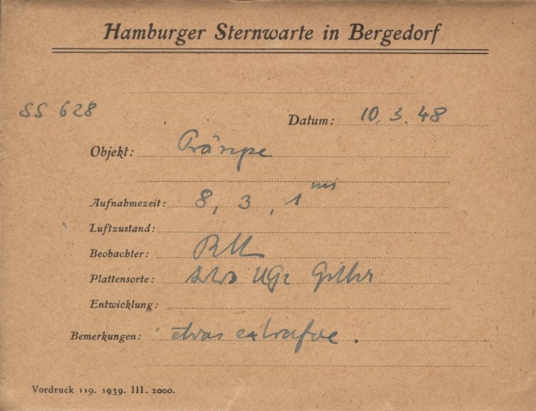 Plate envelope
