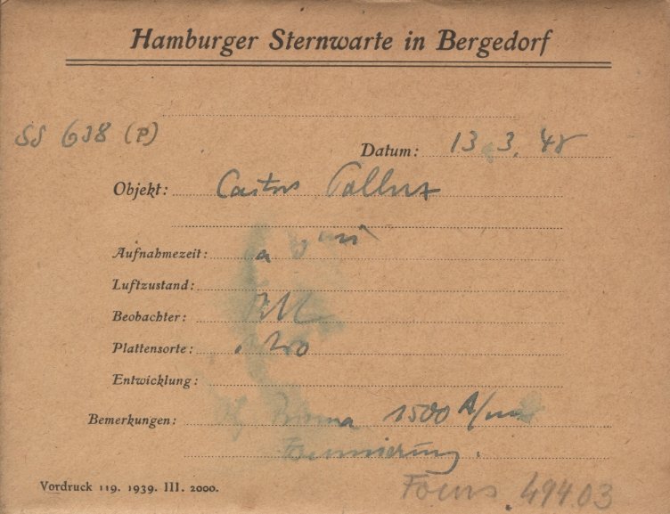 Plate envelope