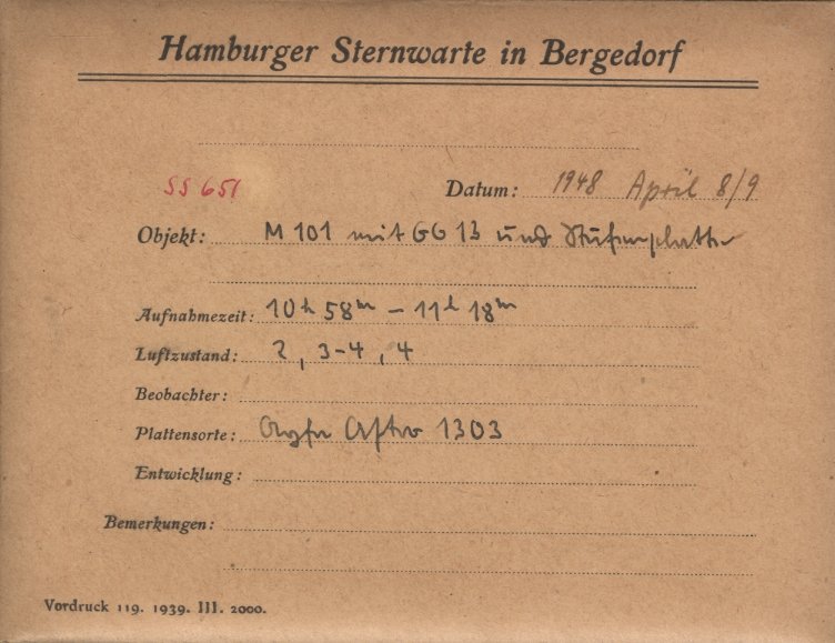 Plate envelope