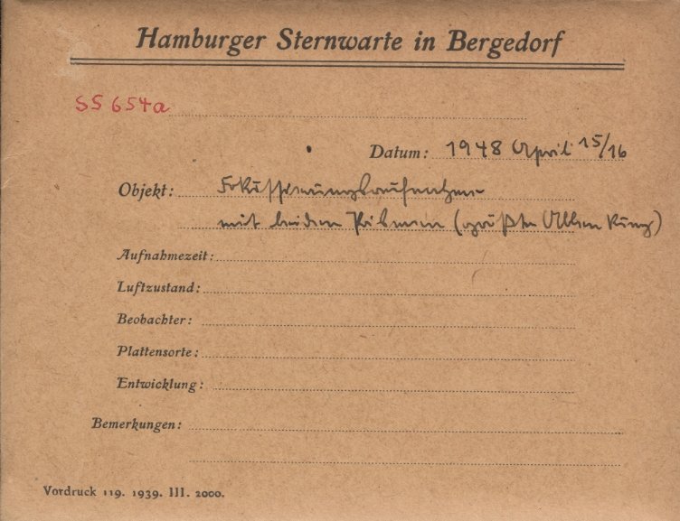 Plate envelope