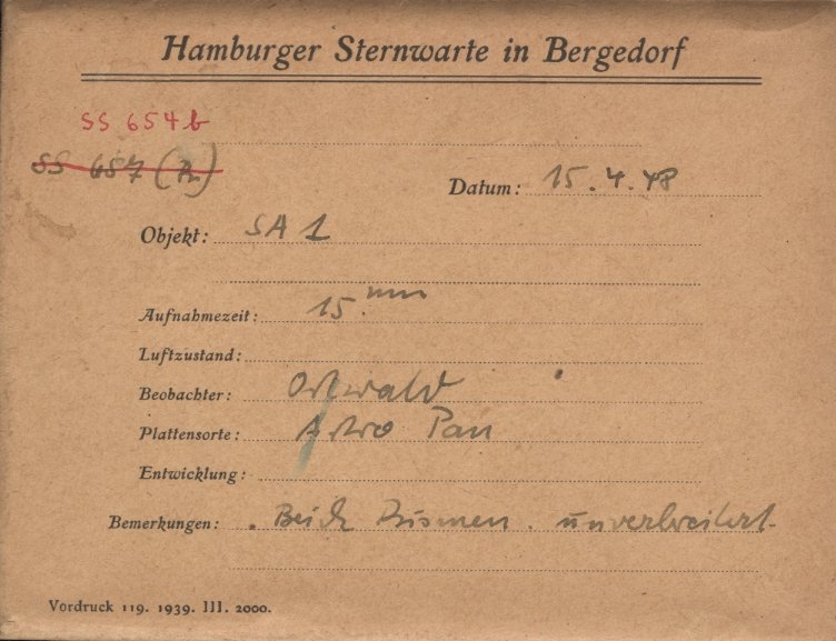 Plate envelope