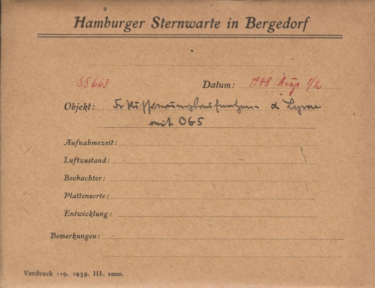 Plate envelope