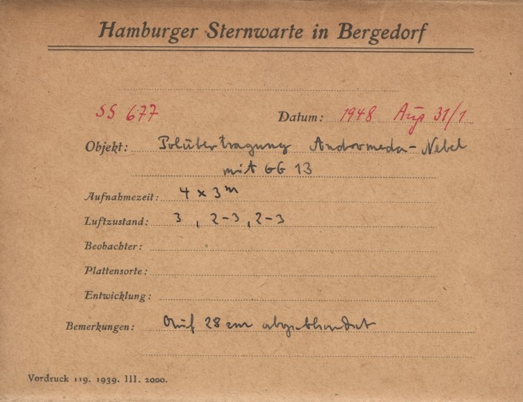 Plate envelope