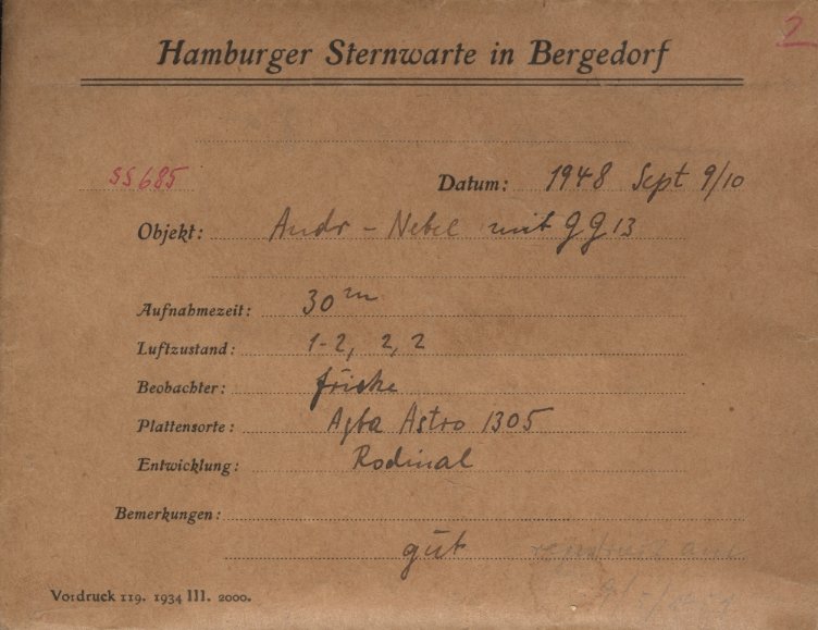 Plate envelope