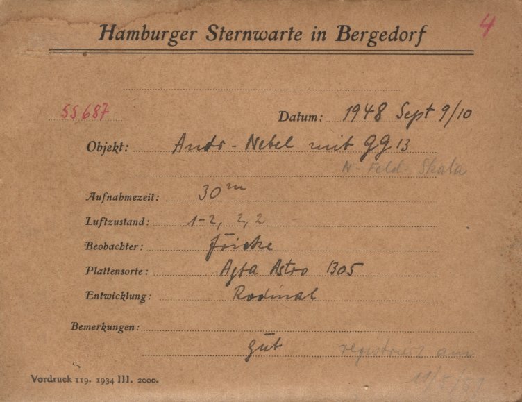 Plate envelope