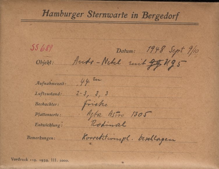 Plate envelope