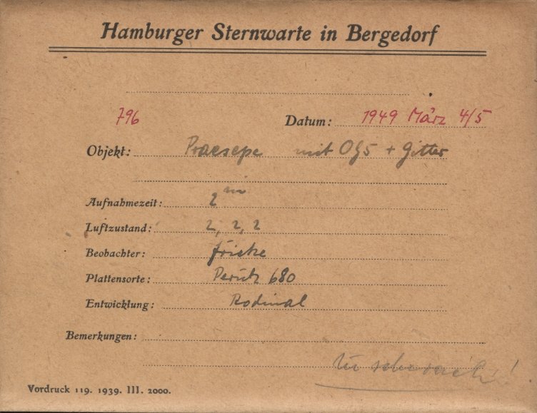 Plate envelope
