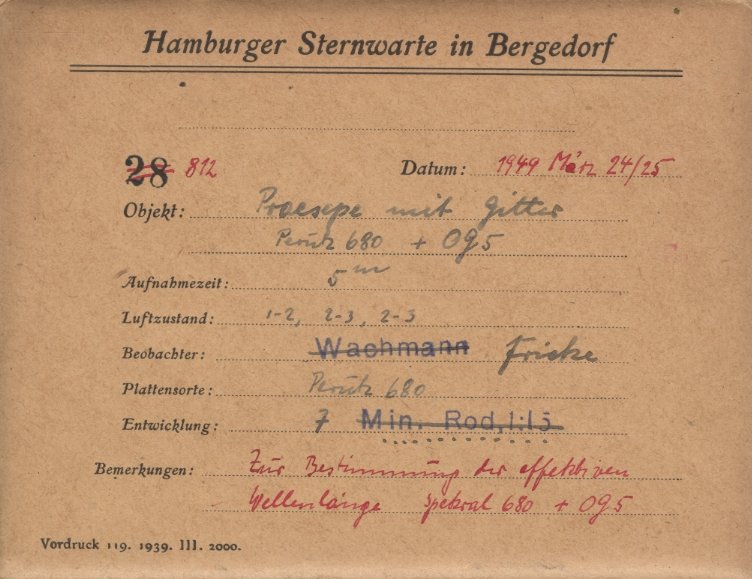 Plate envelope