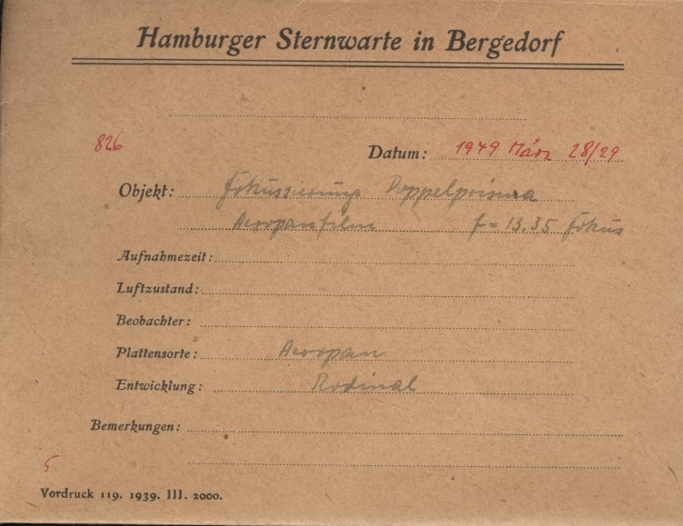 Plate envelope