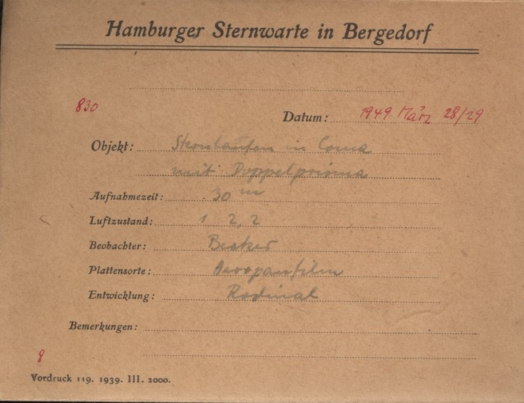 Plate envelope