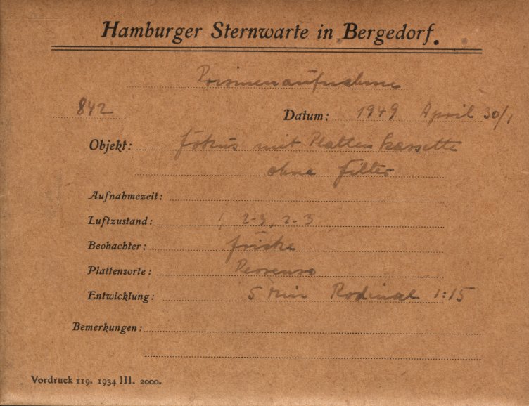 Plate envelope