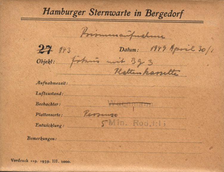 Plate envelope