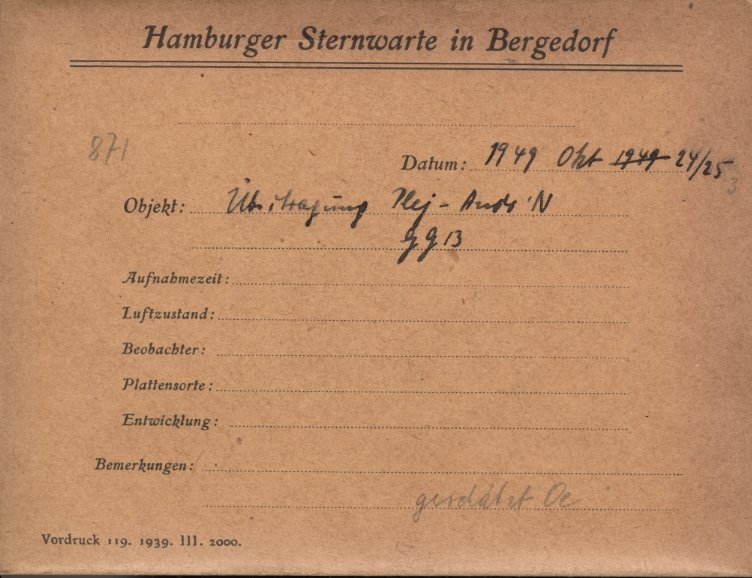 Plate envelope