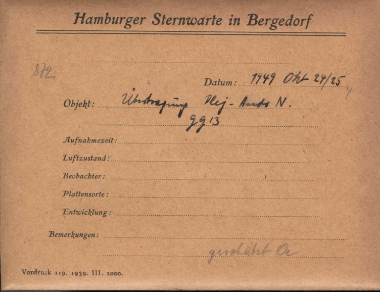 Plate envelope