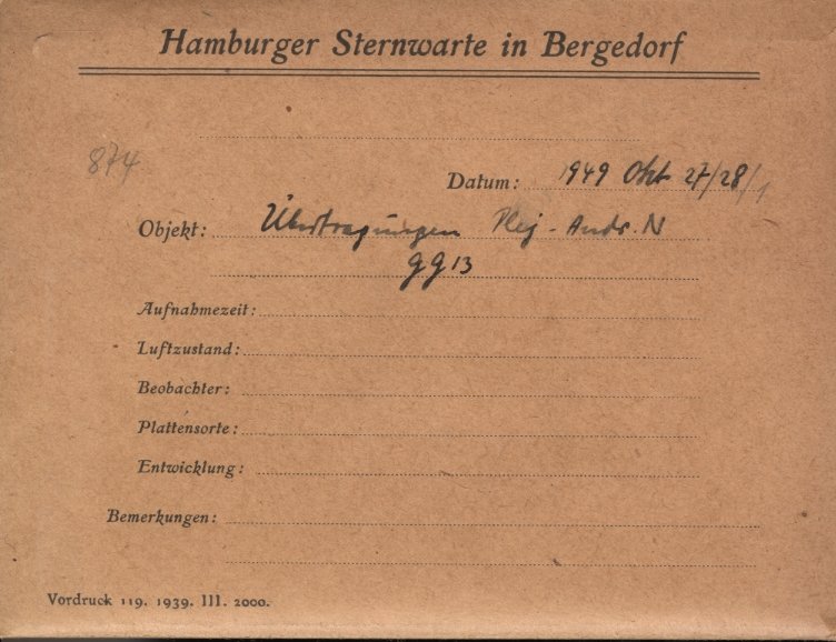 Plate envelope