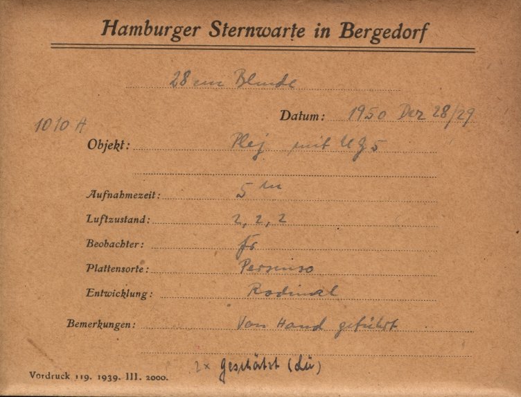 Plate envelope
