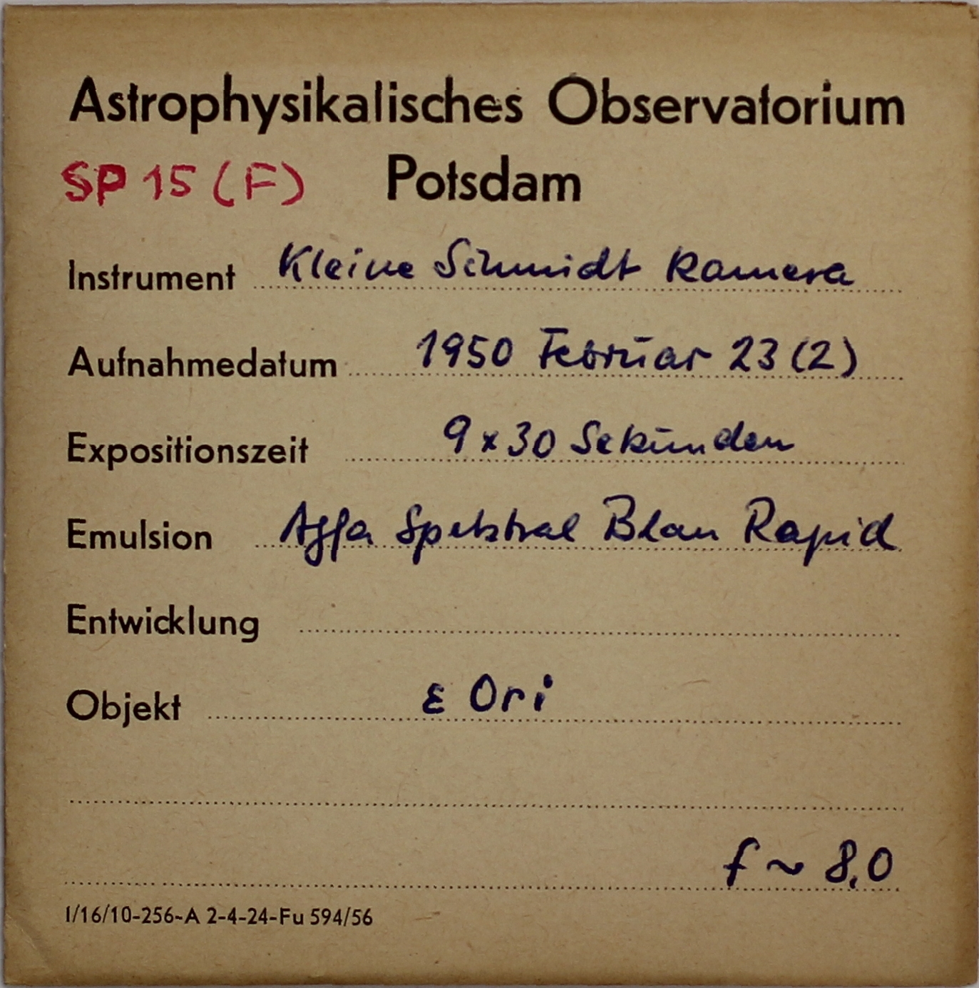 Plate envelope