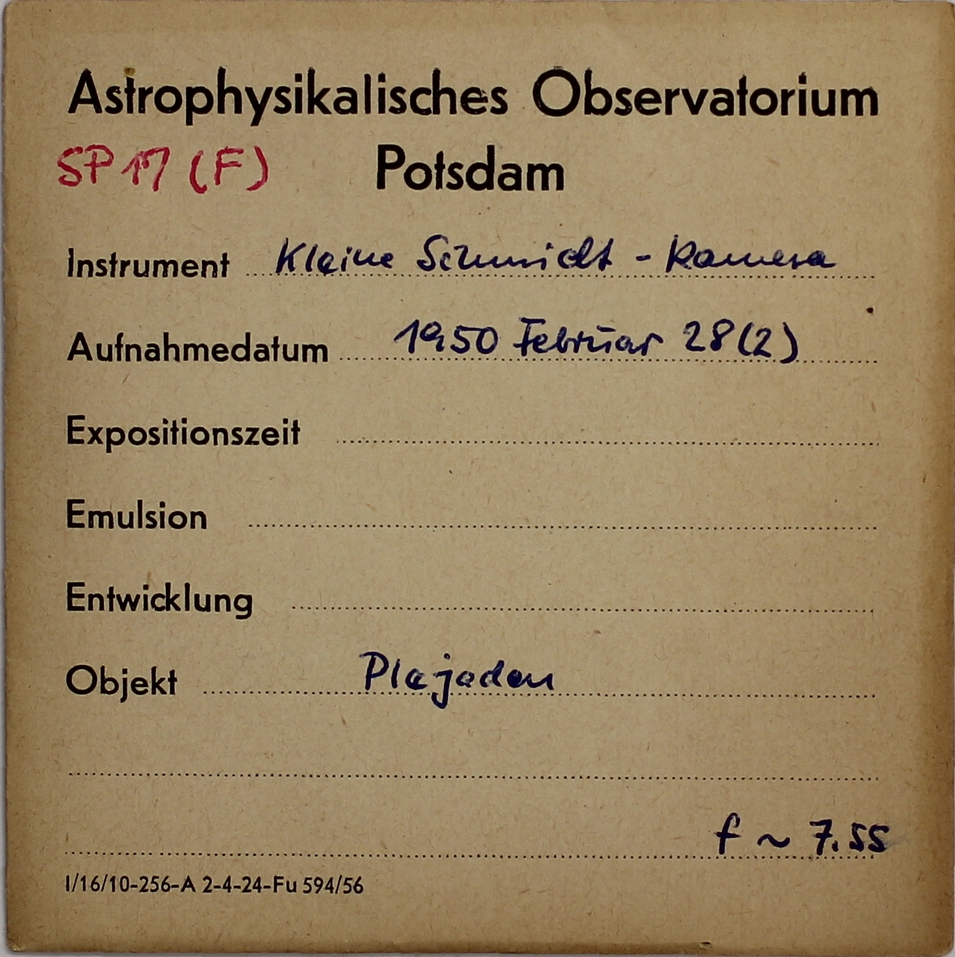 Plate envelope