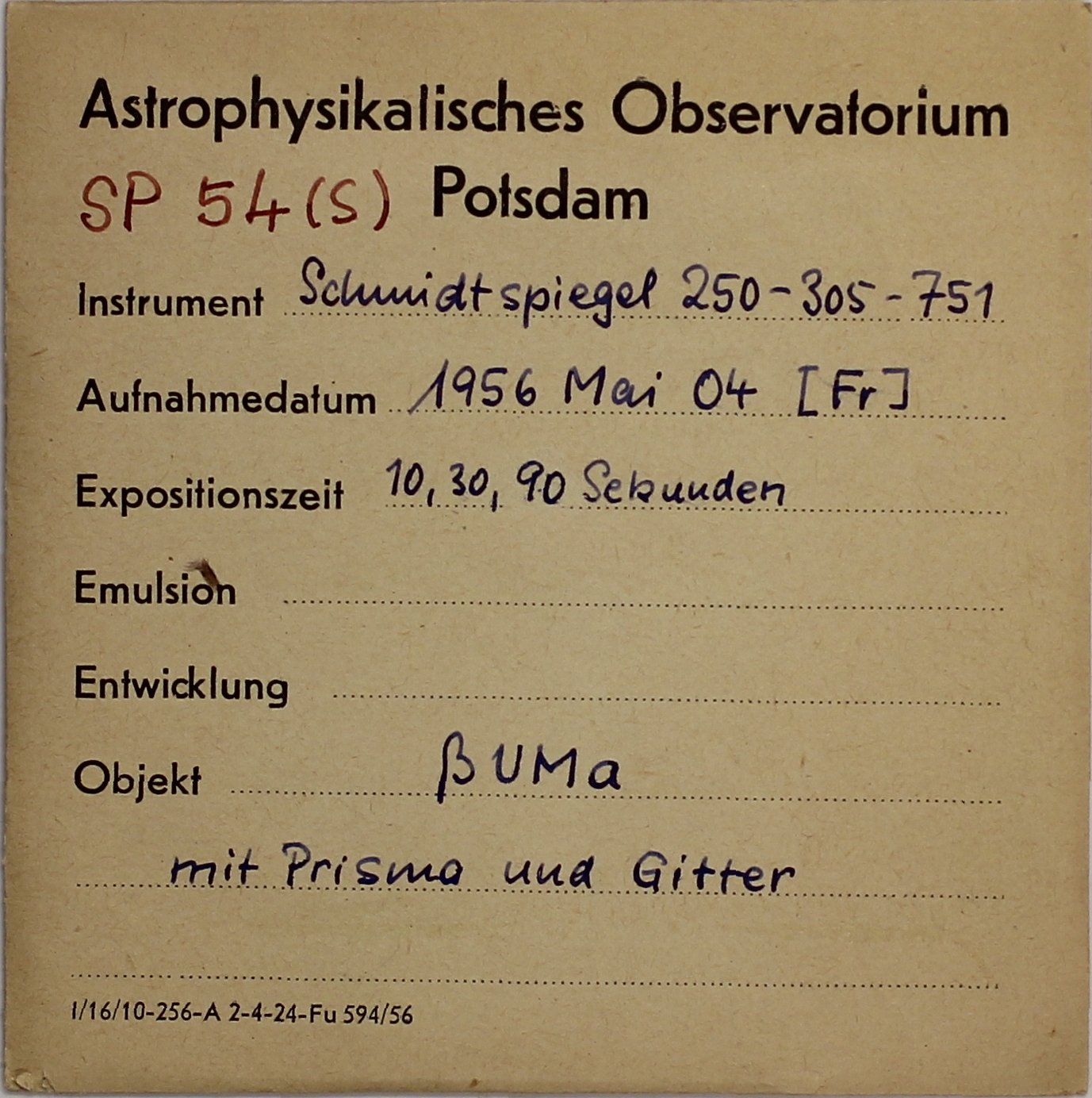 Plate envelope