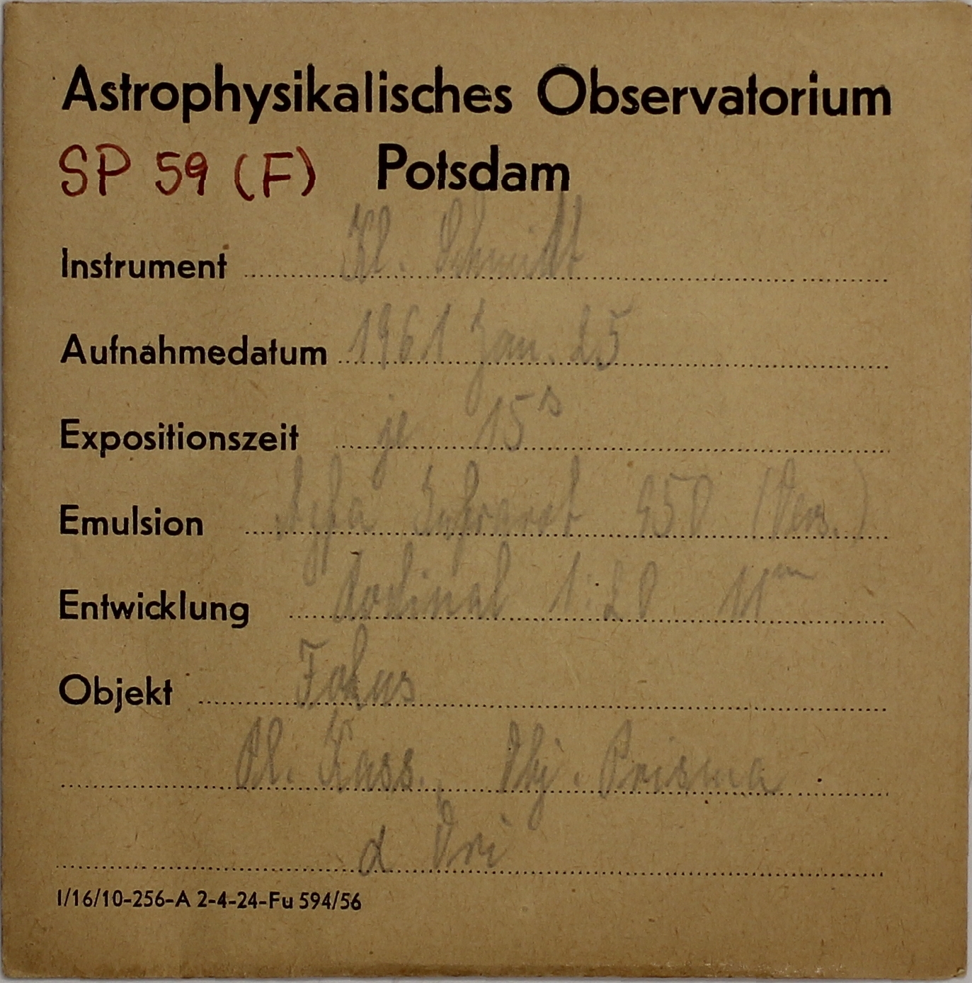 Plate envelope