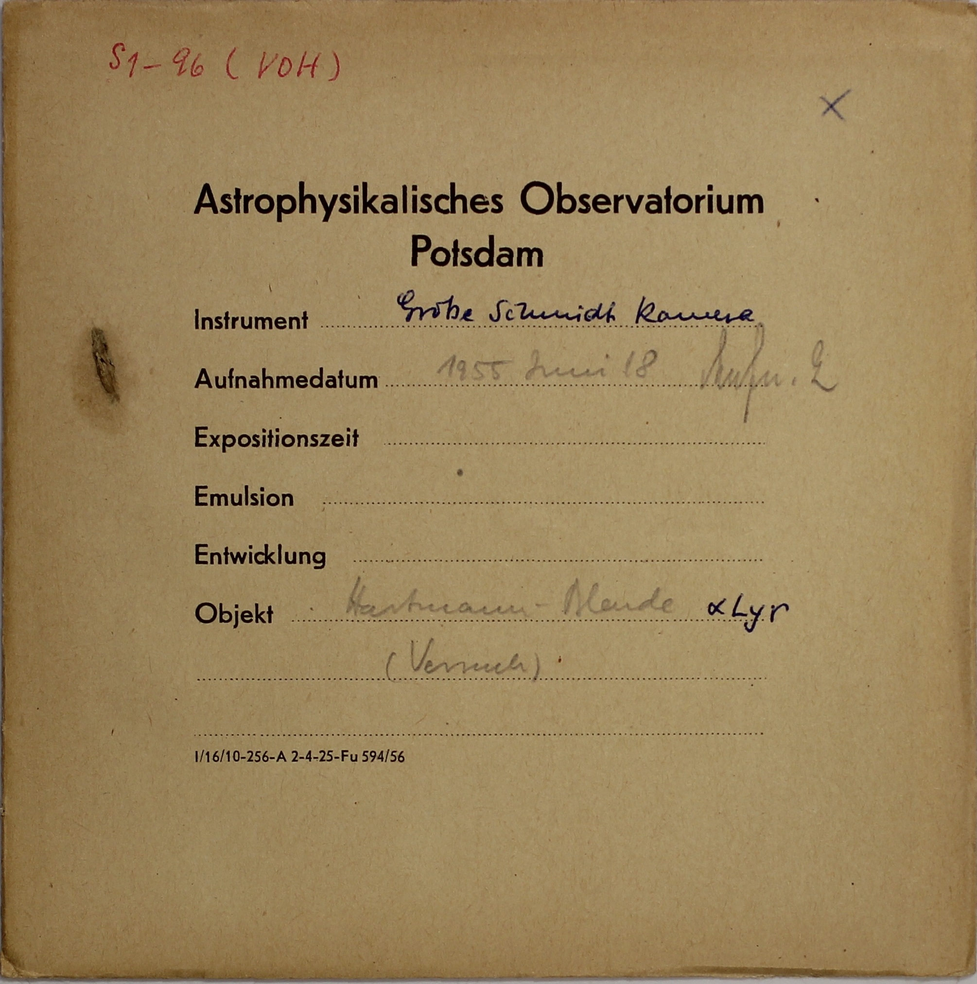 Plate envelope