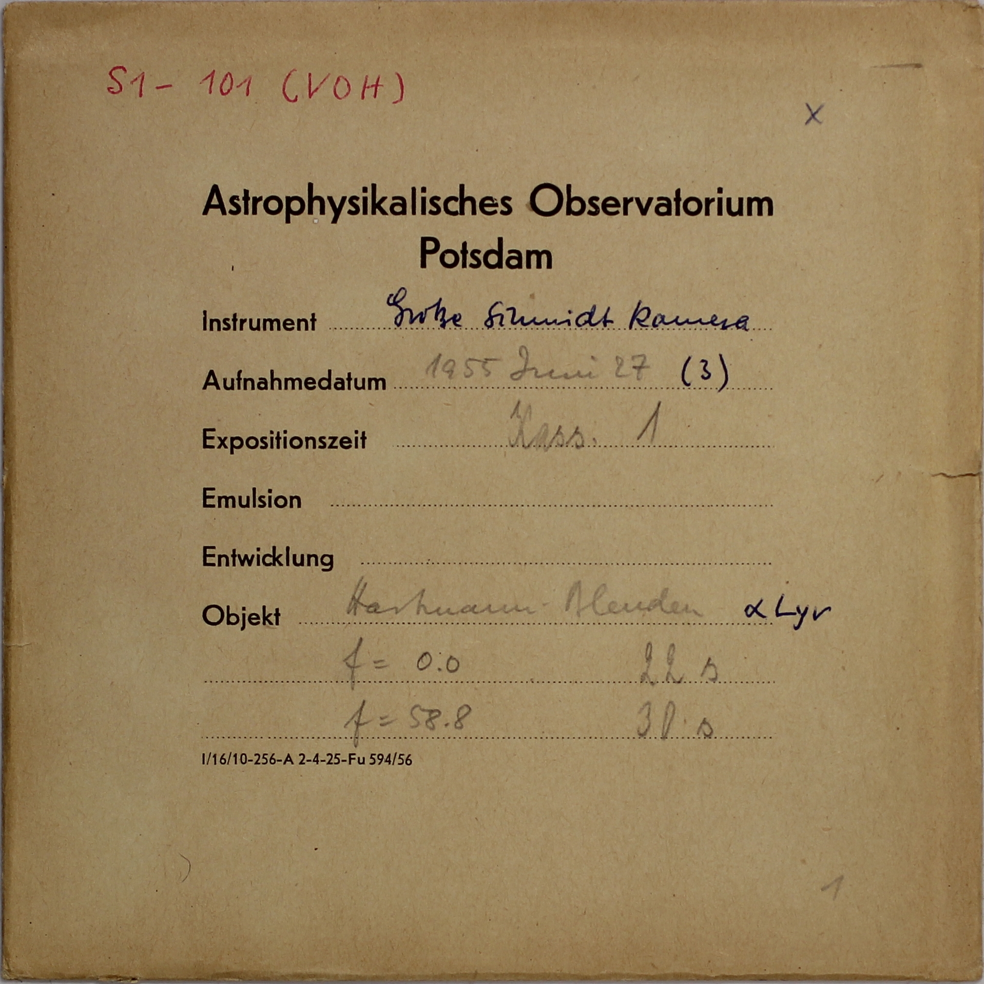 Plate envelope